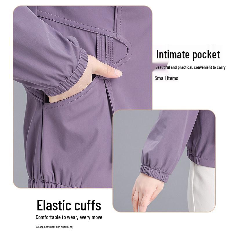 Middle-aged Women's Plus Size Casual Spring Windbreaker - Stylish Top for Spring and Autumn 2026