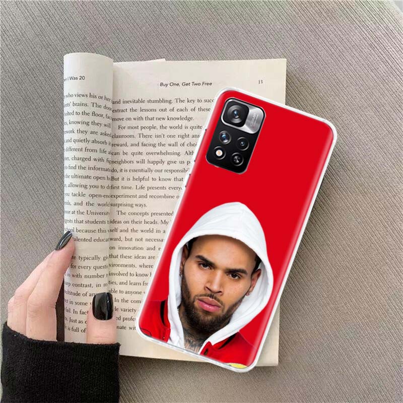 Chris Brown Amerikanischer Rapper Handyhülle Für Redmi Note 13 12 Pro Plus 14 15 Pro 5G 11 11T 11E 11S 10 Pro 10S 9 9S Hülle Handy Klar