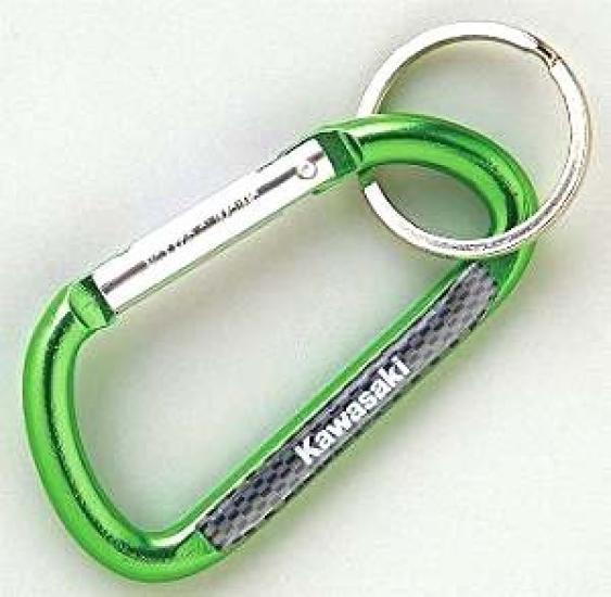 

KAWASAKI Genuine Parts GRN Kawasaki Carabiner Keychain J7002-0128