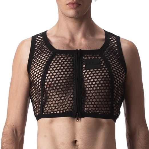 Crop Top Filet Many Noir - Barcode Berlin - Harness