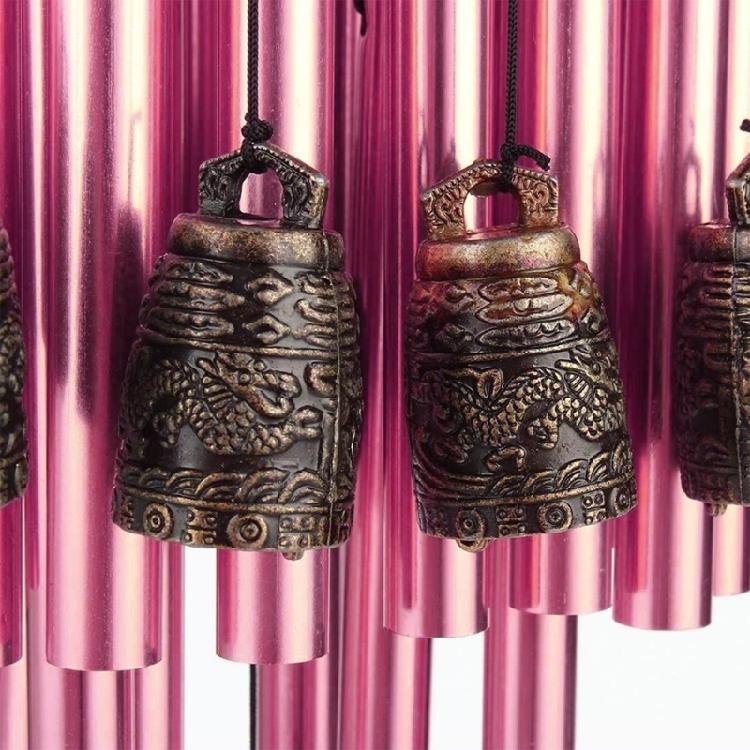 Metal Tube Wind Chime with Copper Bell Large Windchimes for Pati Outdoor Indoor