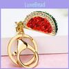 Porte-clés Pendentif Pastèque Strass Mignon Joli Cadeau Pour Amis Et Famille