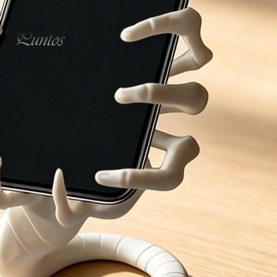 Hands Free Phone Dock Alien Facehugger Stand, Unique 3D Printed Cell Holder, Adjustable Viewing Angle Stand Sturdy PLA Decorative Smartphone Mount