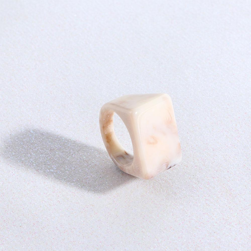 Chunky Marbling Candy Color Geometric Thumb Rings Resin Rings Finger Rings Fashion Jewelry