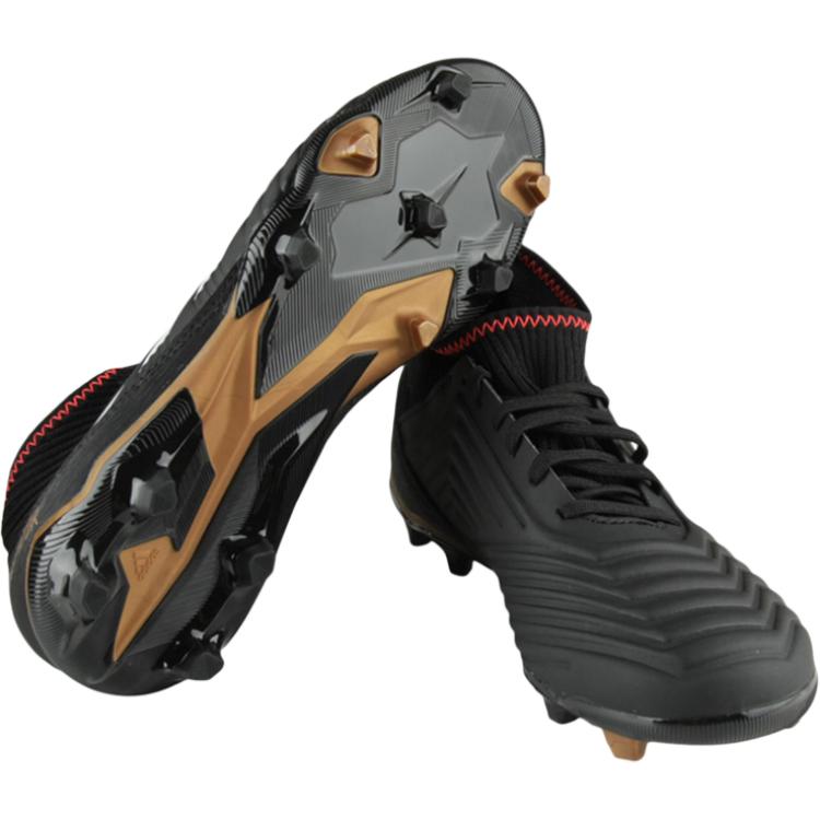 Adidas Predator 18.3 Slip Resistant Abrasion Resistant Low top Kids' Soccer Shoes Black Kids' CP9010