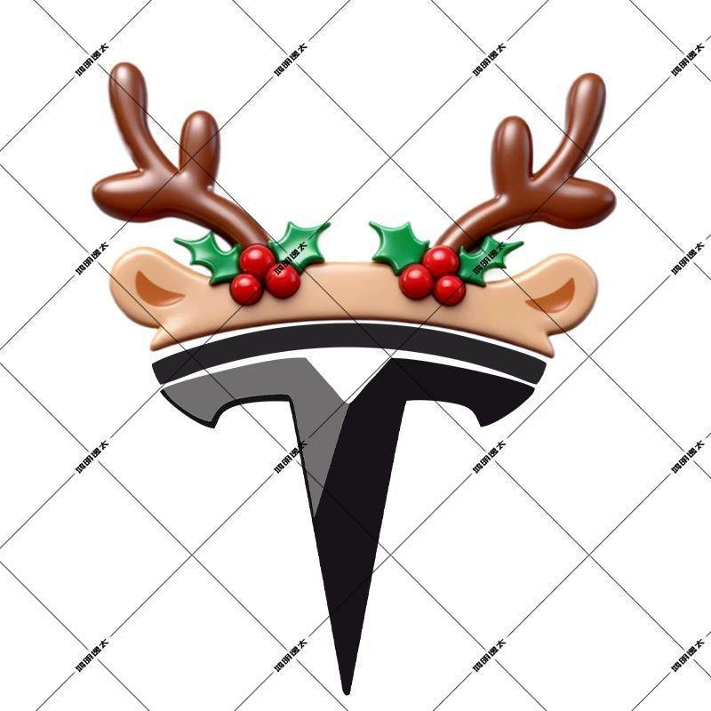 Tesla Judy Officer Rabbit Ear Hat Car Logo Cute Cartoon Decoration Sticker