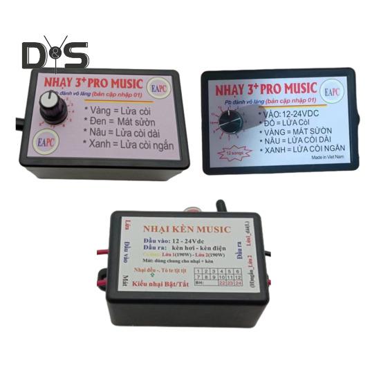 Bocina universal para coche de 12 V y 24 V con 3, 8 y 12 tonos, fácil de instalar, material ABS, relé para motor de coche, caja de música para interior de coche