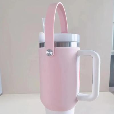 1 pièce 40 oz Housse de transport en silicone pour bouteille Couverture pour bouteille d'eau Housse de protection en silicone pour tasse pour Stanley Cup Accessoires pour boisson