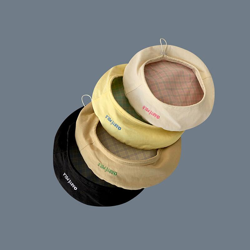 Beret Double Sided Japanese Spring Ladies Versatile Sweet And Cute Painter Hat