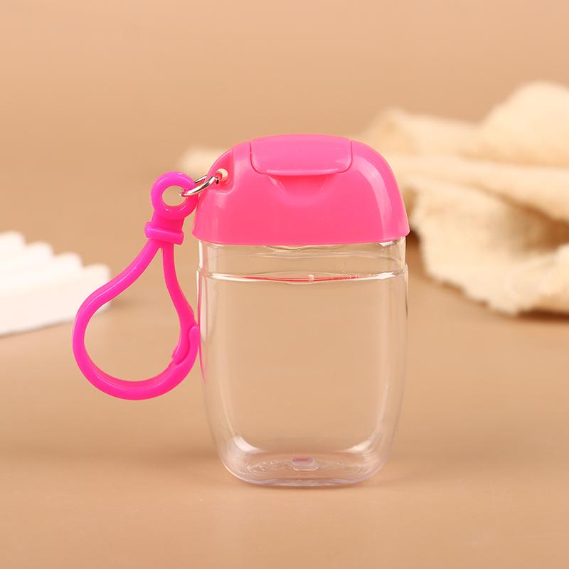 30 ml Tragbare Nachfüllbare Flaschen mit Haken Handdesinfektionsmittel Alkohol Kosmetikbehälter Outdoor Mini Seifenspender Behälter