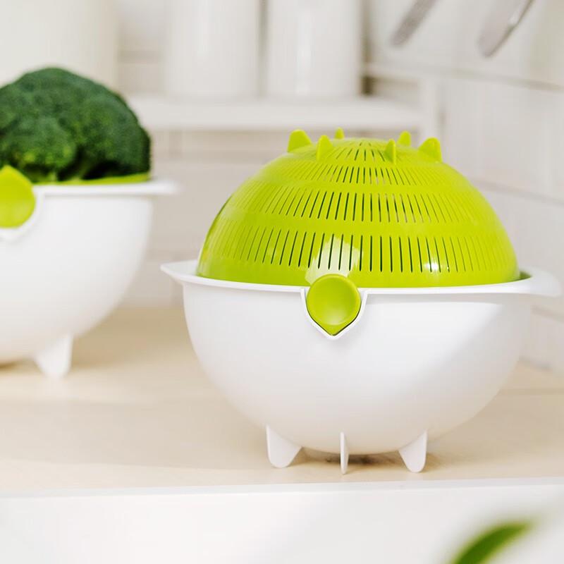 CHAHUA Double-Layer Plastic Draining Basket