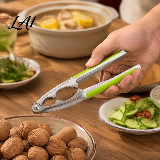 Heavy Duty Nutcracker Nut Crackers for All Nuts Pecan Durable Shelling Tool Walnuts Multi-purpose Seafood Shell Opener with Non-Slip Handle Hard