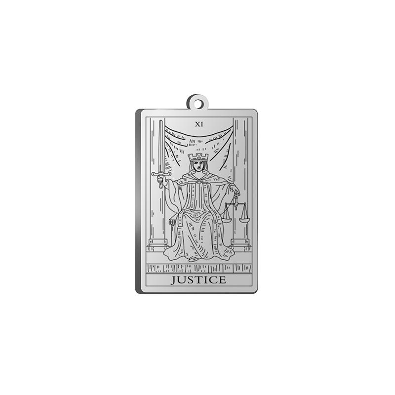 Dawapara Tarot Card Charms for Jewelry Making Astrology Tarot Cards Major Arcana Magic Amulet Stainless Steel Pendants