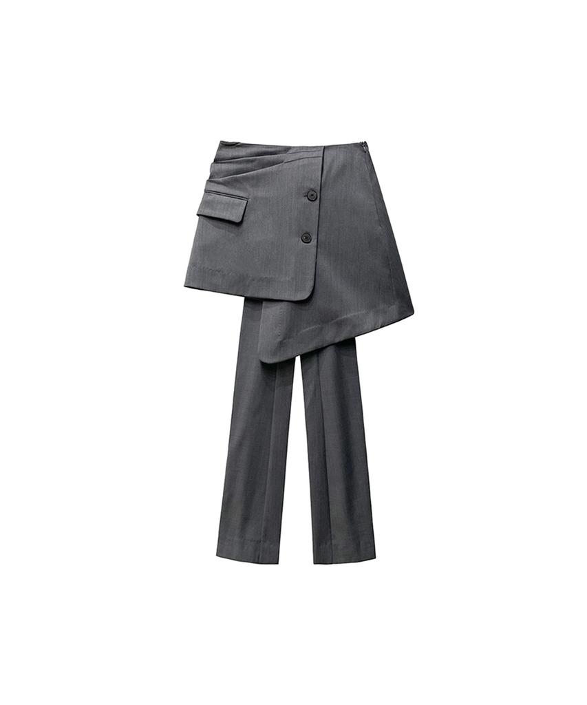 Meuameu Blazer Crop Layered Cover-Up