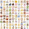 100 Pcs Small Size Cute Anthropomorphic Food Battle Stickers - Cartoon Diy Small Stickers For Journal Water Bottle Story Store