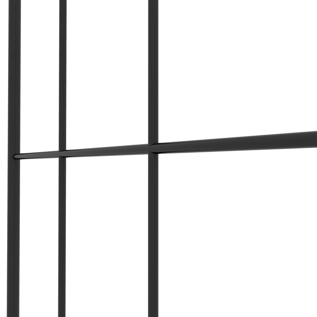 Garden Trellis Set of 2 Metal Support for Climbing Plants - 51 X 120 Cm Black