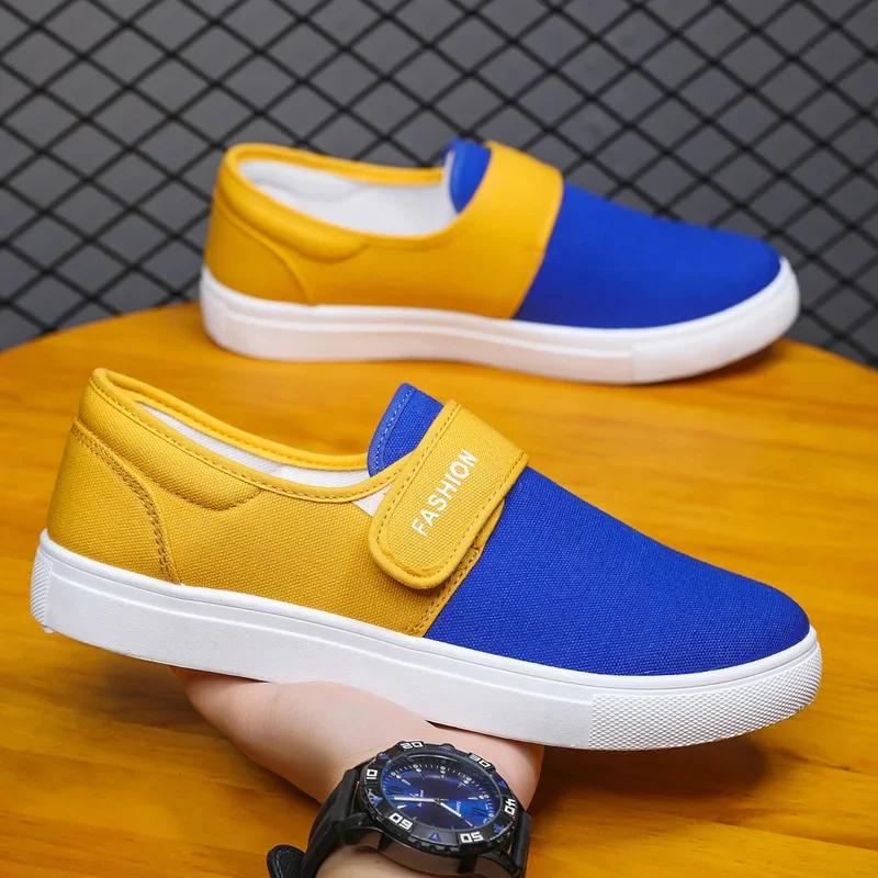 Men Flat Shoe Casual Sneaker for Men Slip-on Vulcanized Comfortable Male Flats Walking Shoes Loafers Trainers Zapatos Hombre