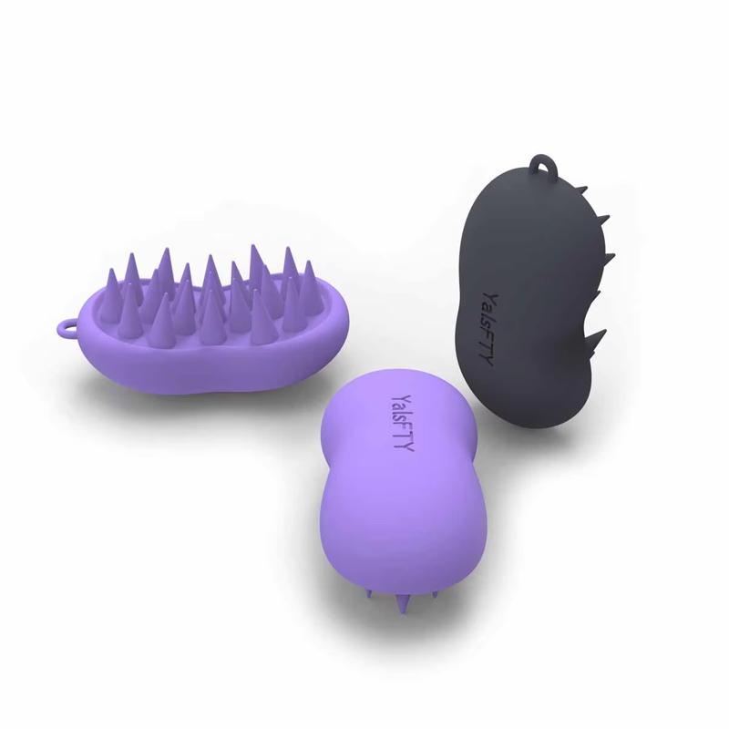 Food Grade 100% Silicone Baby Comb & Hair Brush Scalp Care & Massager Customized Color