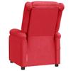 Massage Chair Red Artificial Leather