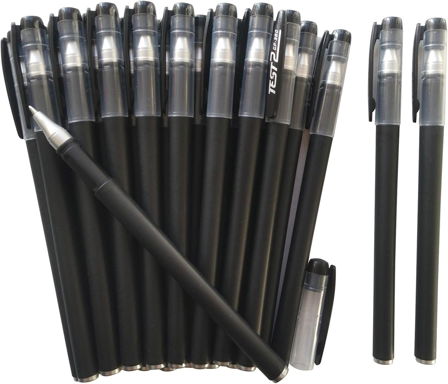 

20Pcs Black Gel Pens Bulk, 0.5mm Gel Ink Pens,Premium Ink and Comfort Grip for Taking Notes Office School Supplies black чёрный