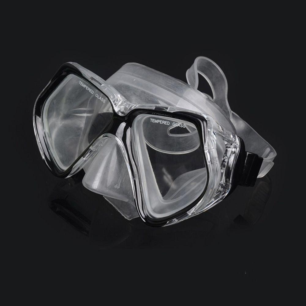 Tempered Glass Snorkel Mask Adjustable Strap Underwater Mask Summer Diving Glasses For Adult