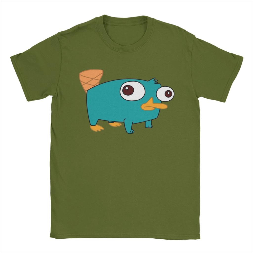 Agente Perry the Platypus Cute Meme T Shirt Men 100 Cotton Funny TShirt Crew Neck Tee Shirt Short Sleeve Tops Original