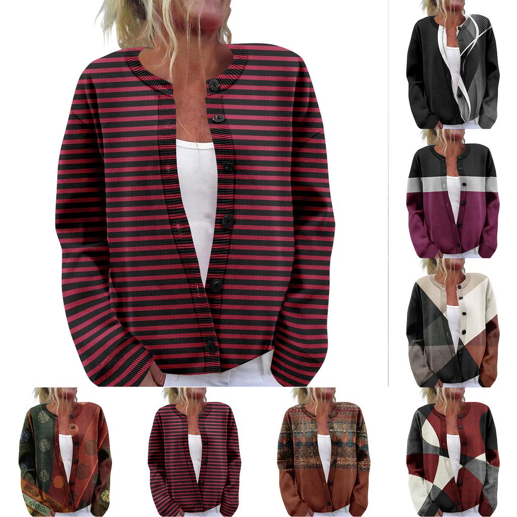 Damesweater Søt Morsom Trykk Genser Høst Og Vinter Langermet Strikket Genser