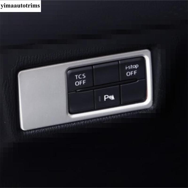 For Mazda CX-5 CX5 2017 - 2024 Head Light Lamp Switch Control Button Frame Cover Trim Matte Interior Accessories
