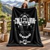 Cult of the Lamb Custom Name Flannel Blanket Personalized Soft Warm Plush Throw Blanket Customized Gift for Family Friends