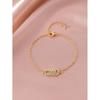 Elegant Geometric Oval Bracelet