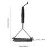 1pc Steel BBQ Brush Grill and Scraper BBQ Cleaner Brush Perfect Tools Grill Cleaning Brush Ideal Barbecue Accessories Non-stick