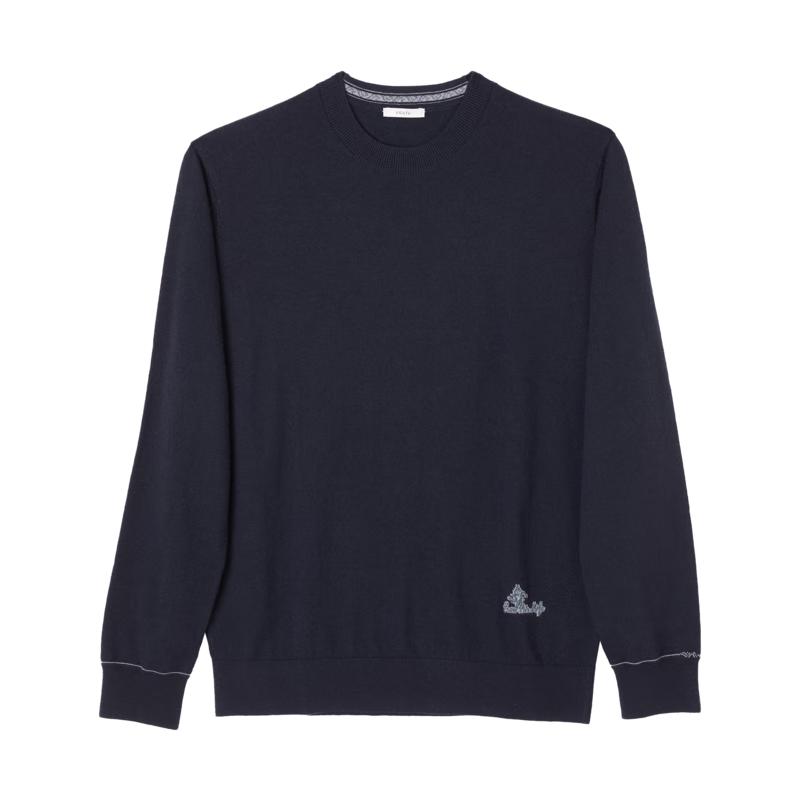 

VICUTU Men s Long-Sleeve Wool Cashmere Blend Sweater M