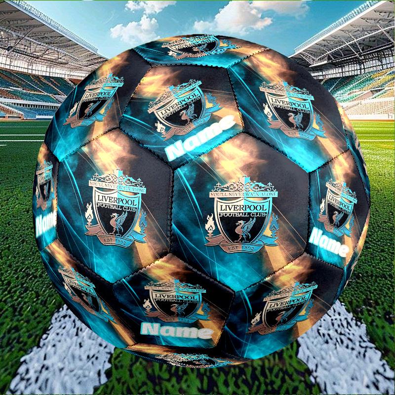 Custom Name Personalized Football Team F.C-A Print Size 5 Soccer Ball Training & Match Football, for Team, Kicking, Gift for Football Enthusiasts