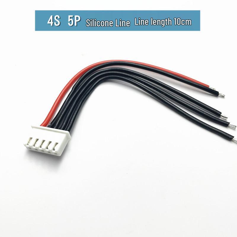 RC Model Battery Charging Wire XH2.54mm 1S-6S, 5P Lithium Plug Silicone