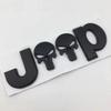 3D Metal Skull Car Logo Emblem Badge for Wrangler Sahara Grand Cherokee Hood Trunk Fender Exterior Modification Accessories