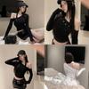 Oversize T Shirt With Backless Design For Women Spring Autumn Casual Wear