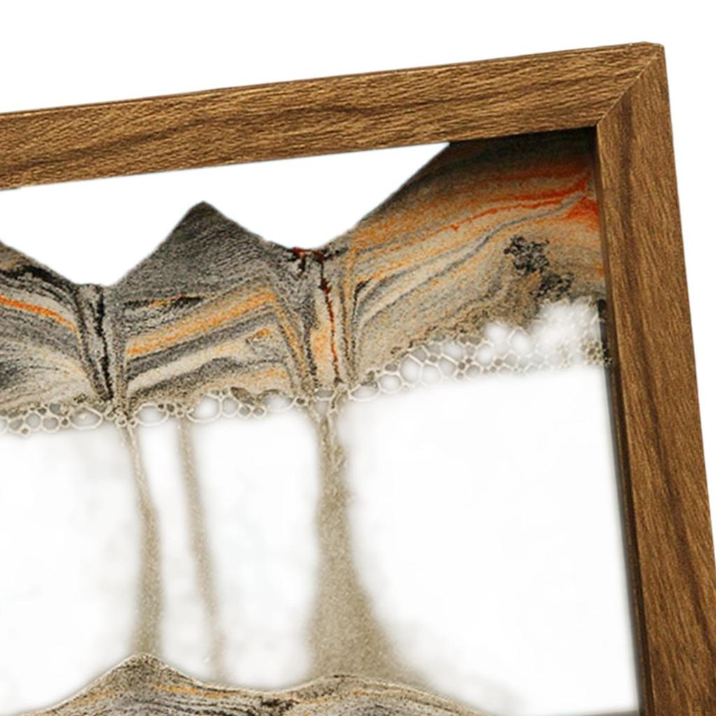 Art Picture Home Decor Decoration Liquid Hourglass Ornament Sandscapes Crafts Flowing Sand Painting