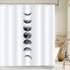 Moon Earth Starry Sky pattern Shower Curtains Waterproof Bathroom Decor 3D Printed Fabric with Hooks Decoration Shower Curtain