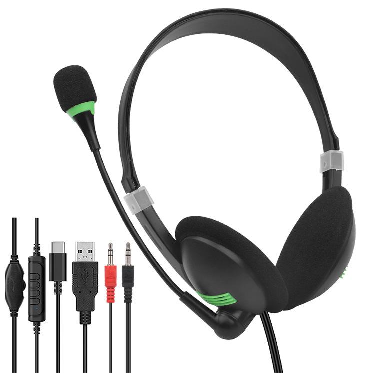 Universal USB Wired Over-Ear Gaming and Music Headset