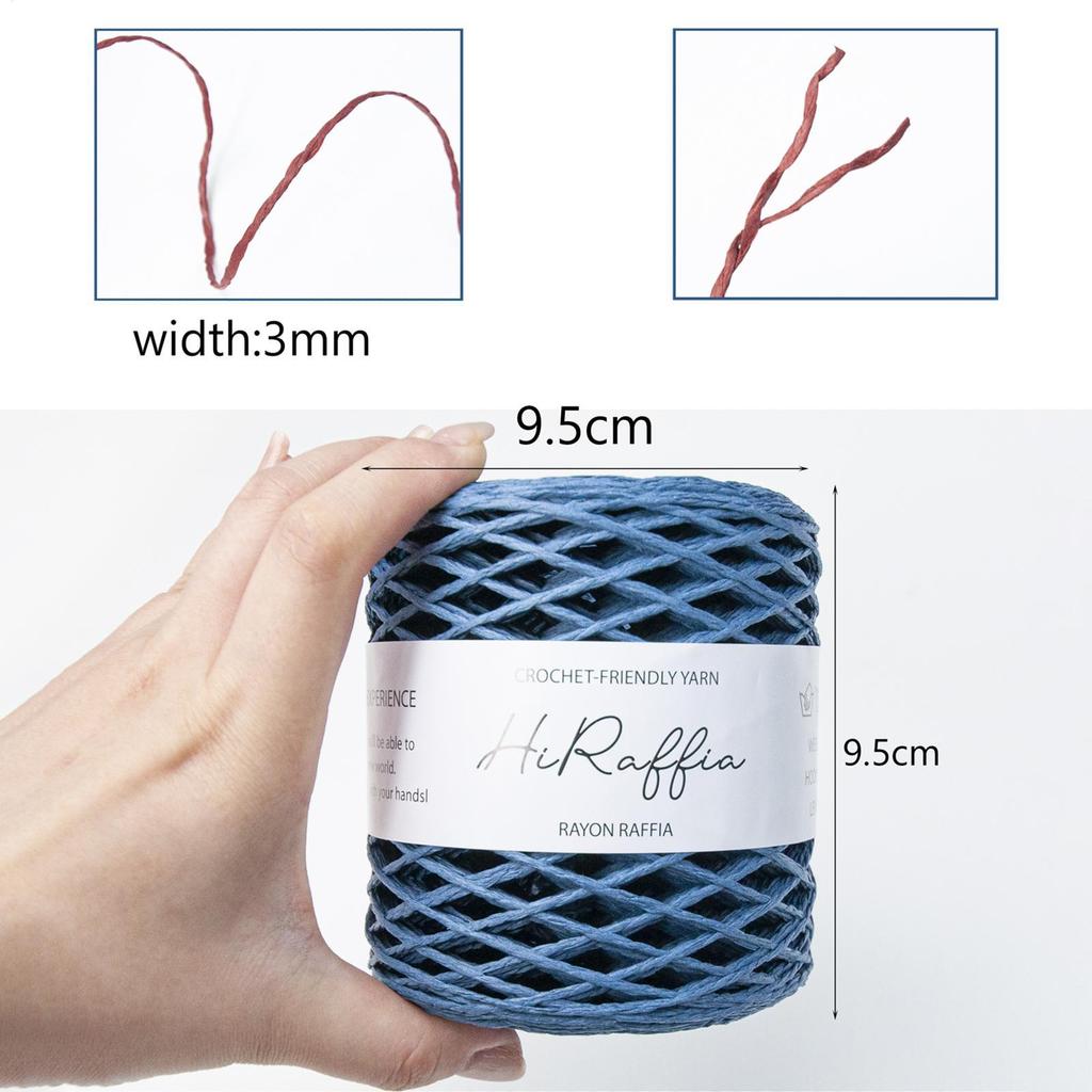 DIY Making Easy To Cut Rafia Natural Ribbon Raffia String Natural Color Matte Texture For Beach Bag Hat Craft Project DIY