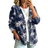 Women's Vintage Floral Print Button Front Jacket for Casual Outdoor Wear