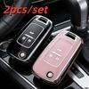 2pcs Car Key Case Covers For Opel Astra Corsa Mokka Buick Chevrolet Cruze Aveo Malibu Trax Sail