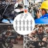 100PCS Aluminum Core Rivets Hammer Drive Expansion Nails Round Head Percussion Tapping Screws Fixing Nail Home Furniture Screw Fastener