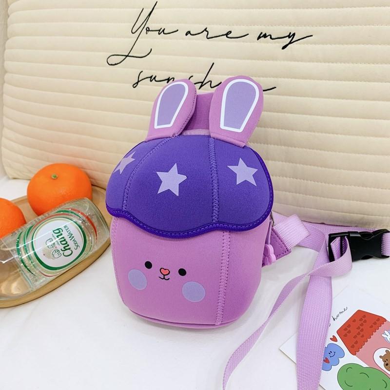Bunny Shaped Cute Children Chest Bag Kindergarten Kids Snack Crossbody Bag