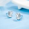 New 925 Sterling Silver Earrings Fashion AAA Zircon For Women Exquisite Student Girlfriend Jewelry Accessories Wedding PartyGood Product