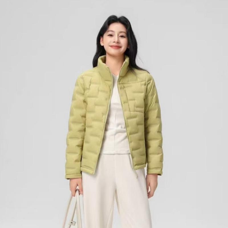 Down jacket women's autumn and winter new down light and thin good-looking fashion stand-up collar warm slim and thickened short jacket