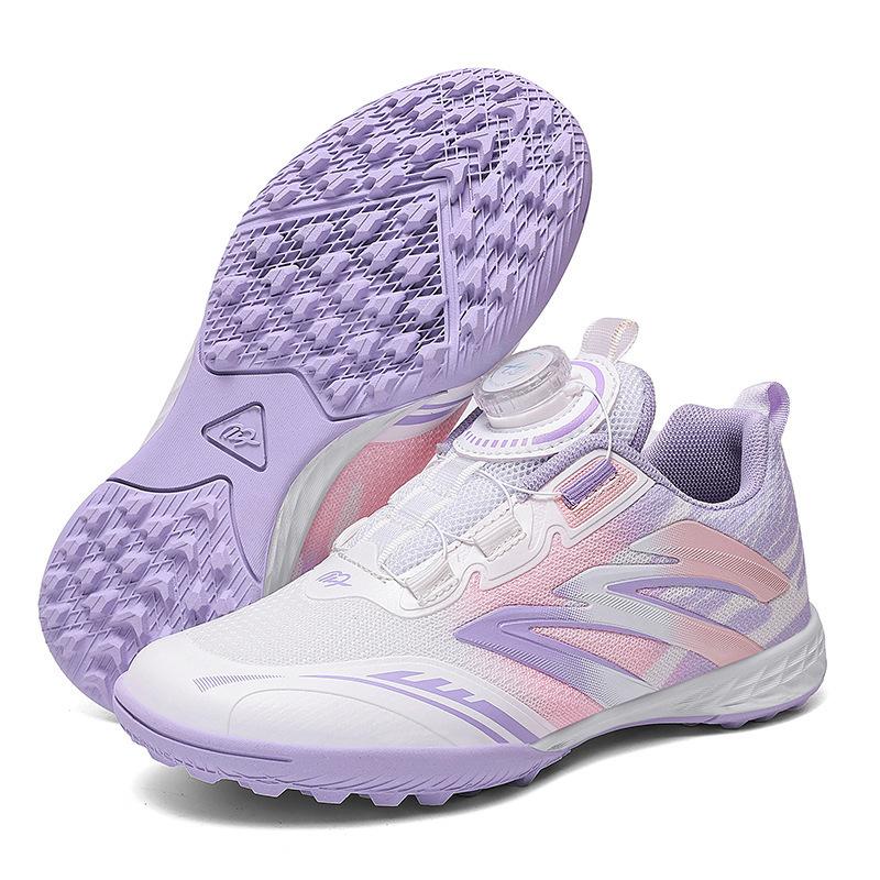 Children'S Mesh Breathable Children'S Football Shoes Girls' Primary School Students Tf Broken Nail Mesh Football Training Shoes