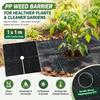 PP Weed Barrier Fabric 1x1m with Center Hole