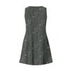 Women's Casual Fashion V-neck Sleeveless Floral Print Side Pocket Dress