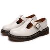 Neue T-Riemen Mary Jane Schuhe echtes Leder, niedrig geschnittene kleine Lederschuhe Damen britische Mode Student Freizeitschuhe